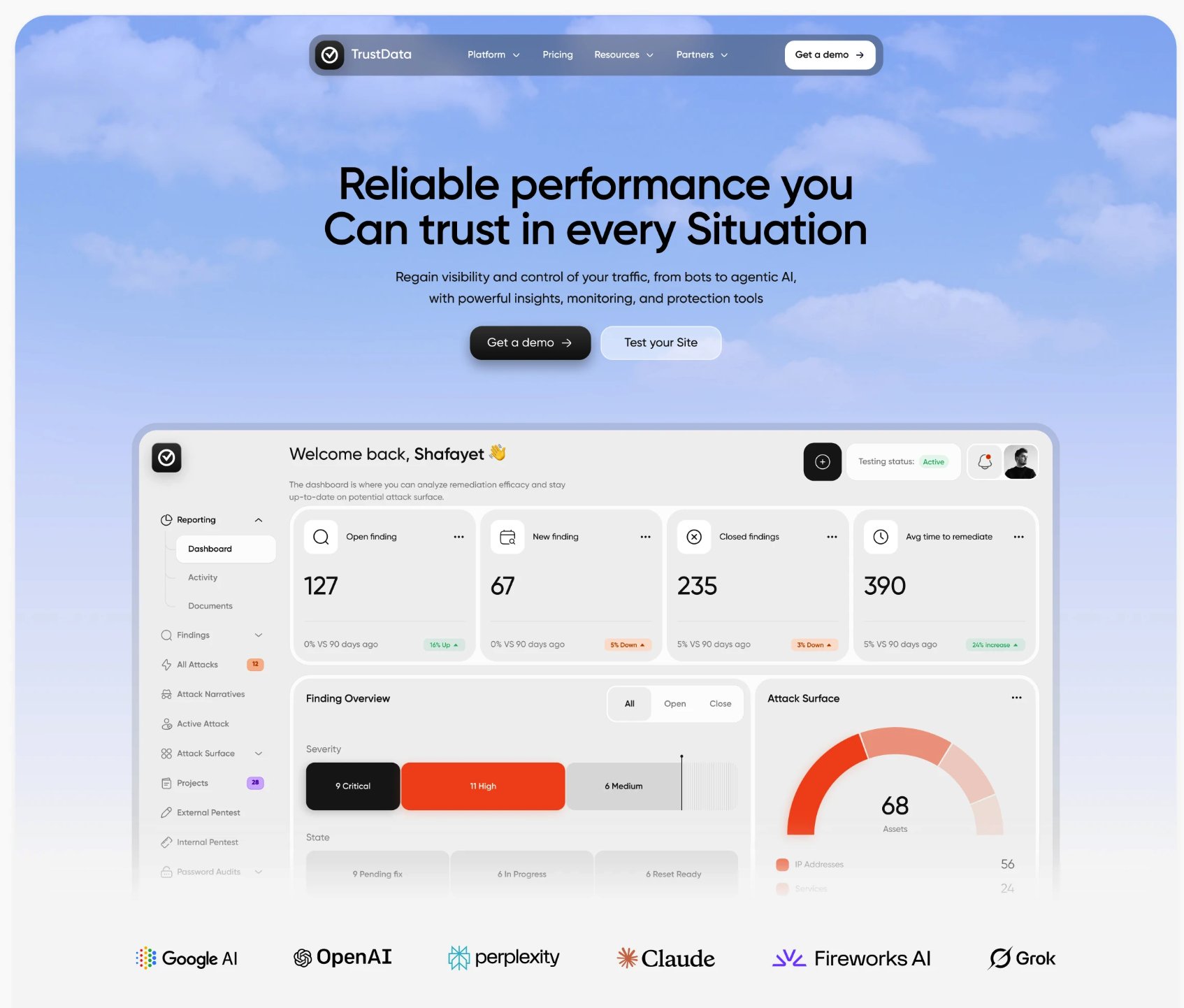 TrustData Dashboard
