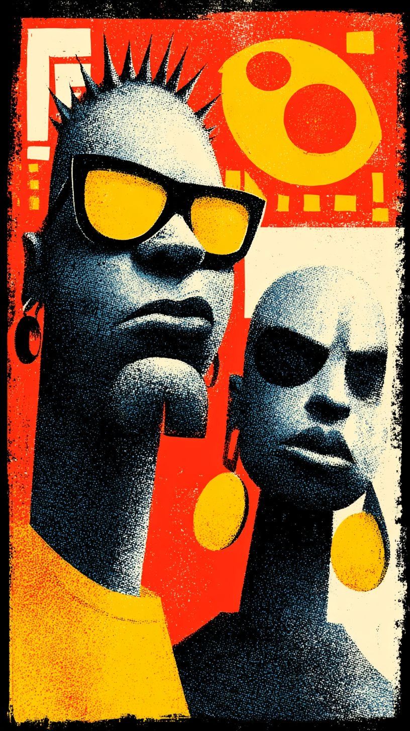Bold Punk Portrait Illustration