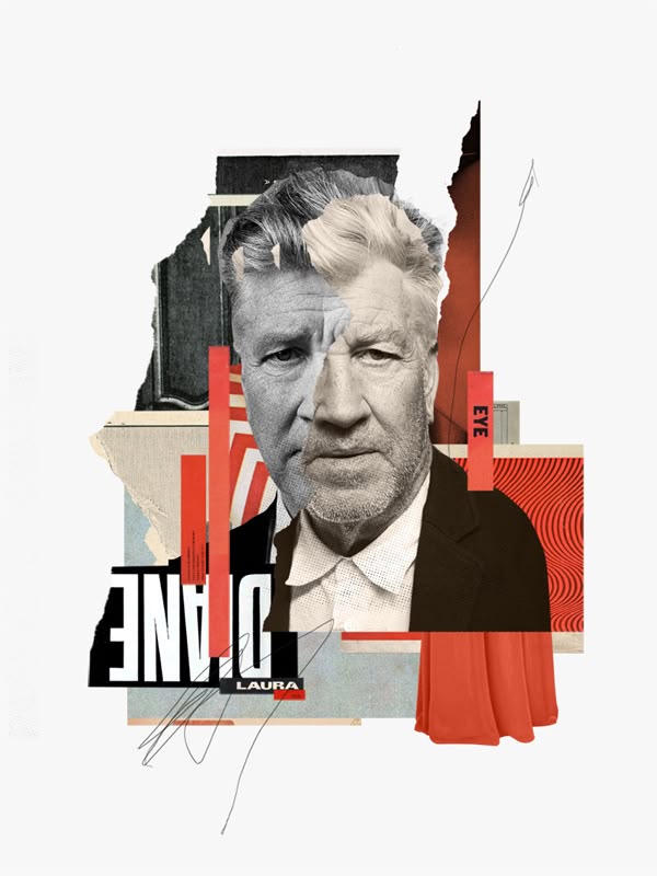 David Lynch Collage Portrait