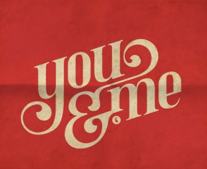 You & Me Vintage Typography