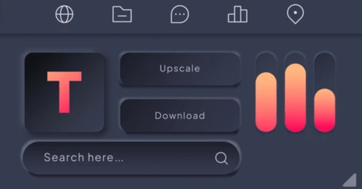 Neumorphic Control Panel