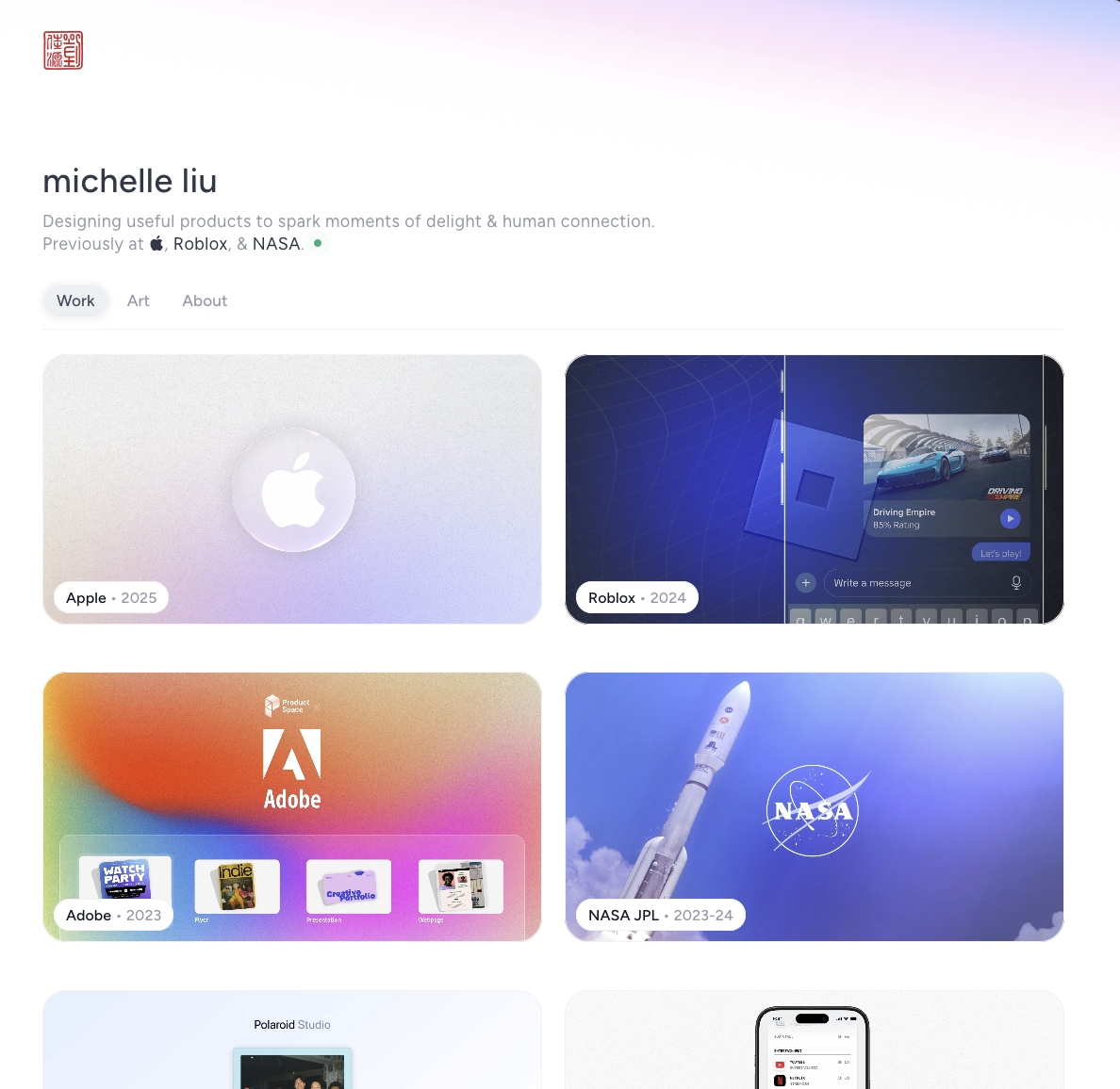 Michelle Liu Portfolio