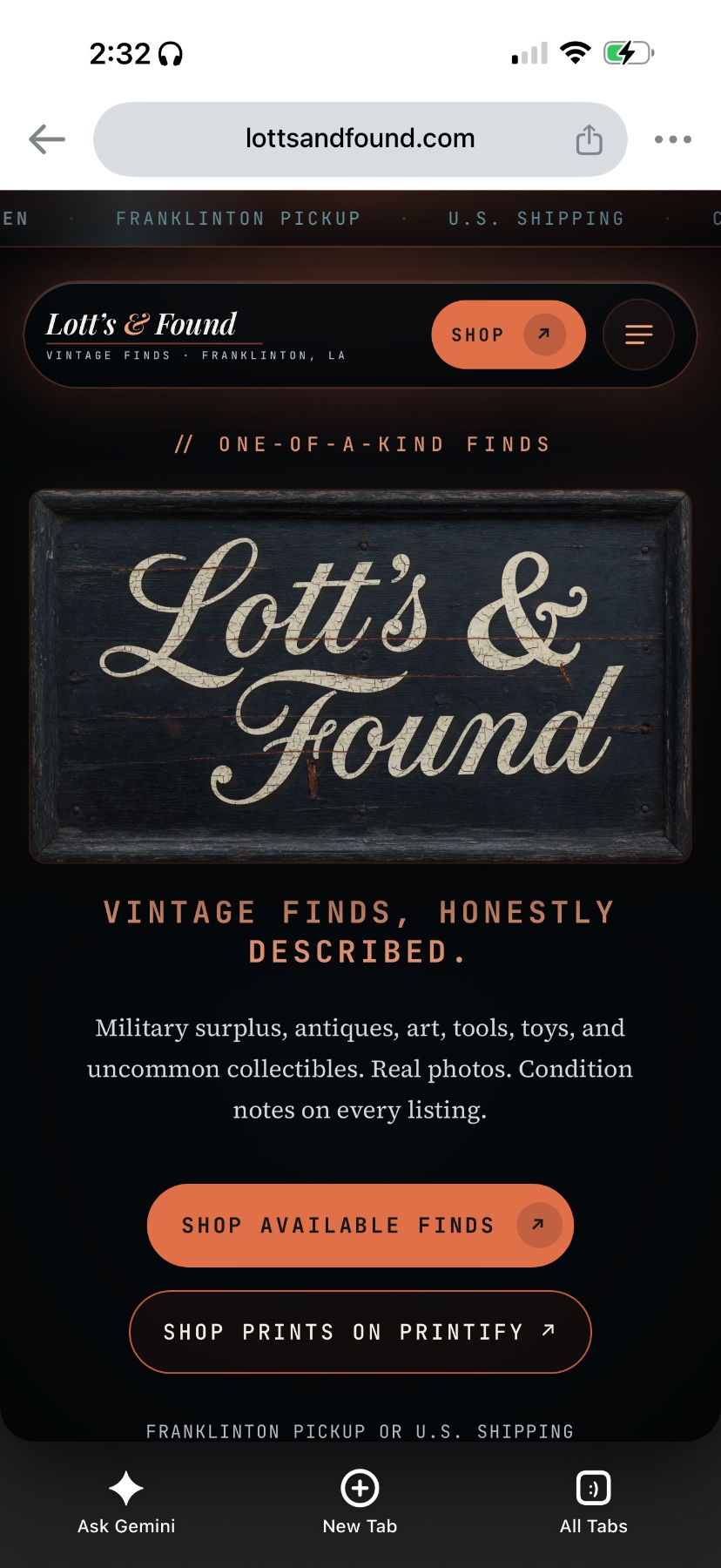 Lott's & Found Vintage Home