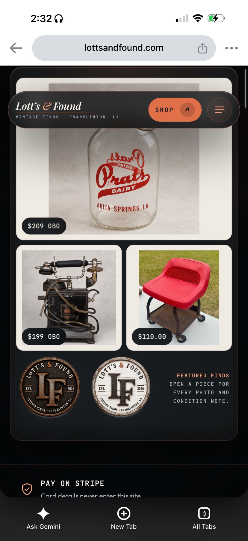 Lott's & Found Vintage Shop