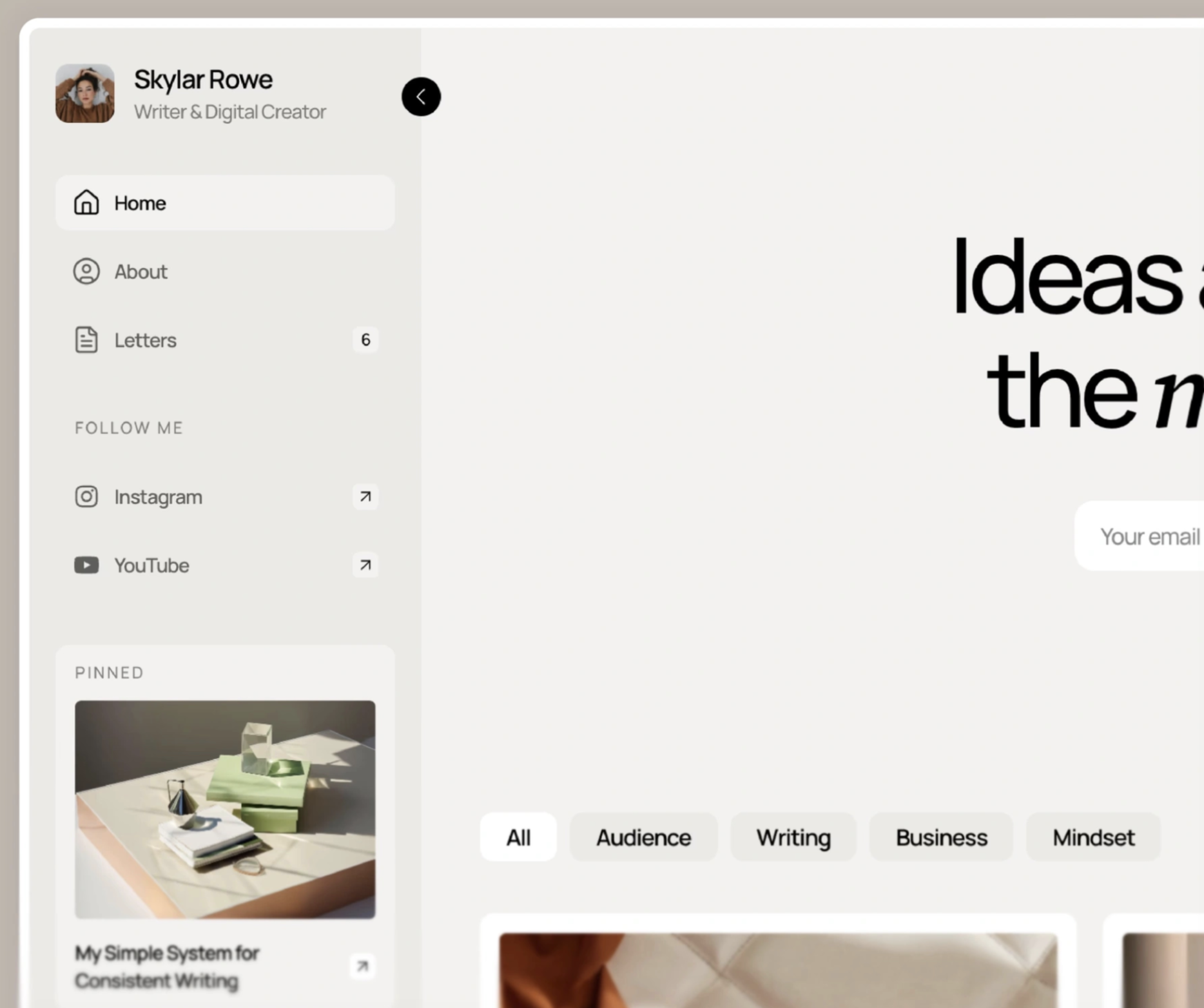 Content Creator Dashboard