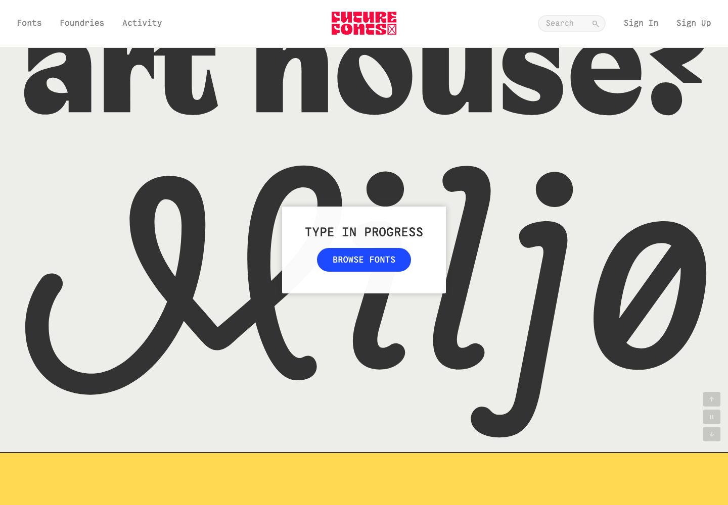 Future Fonts Homepage