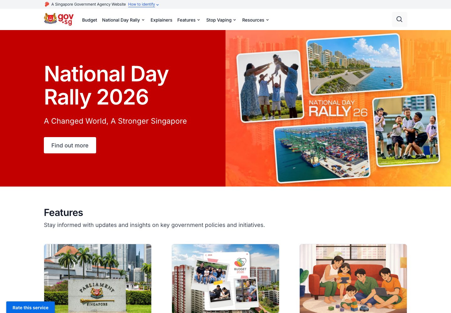 Singapore Government Homepage