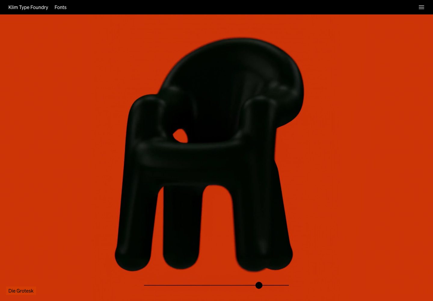 Klim Type Foundry Homepage