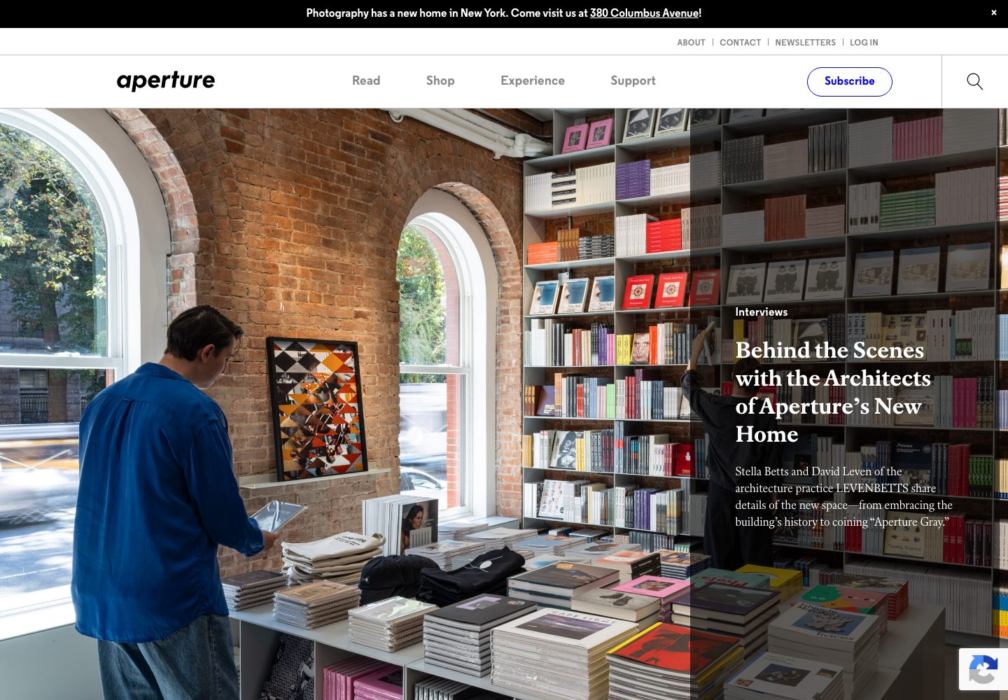Aperture Homepage Aperture Editorial Homepage
