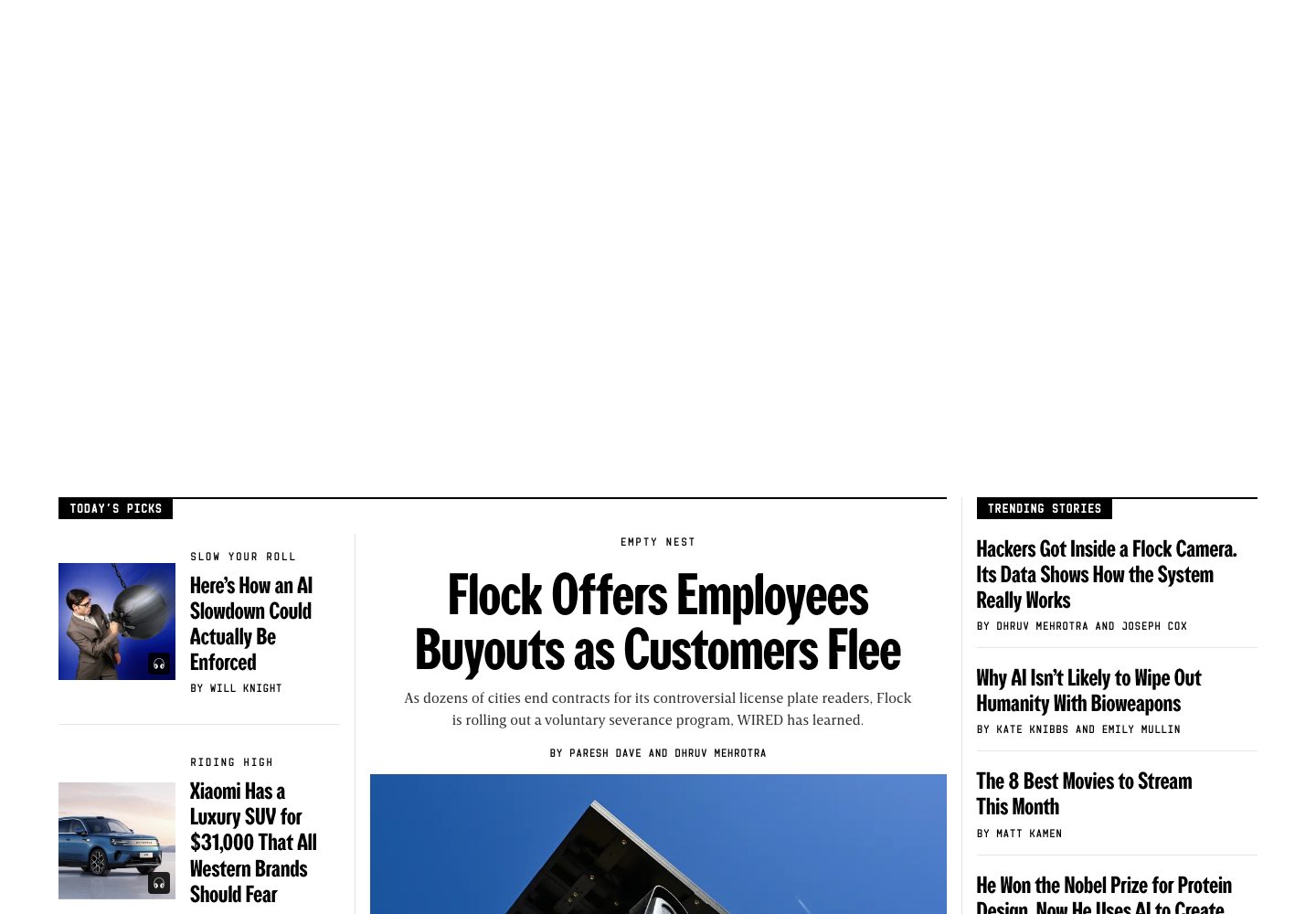 Wired Homepage