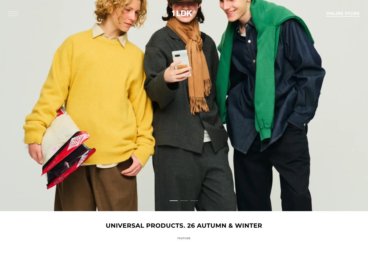 1LDK Homepage 1LDK Autumn Winter Campaign