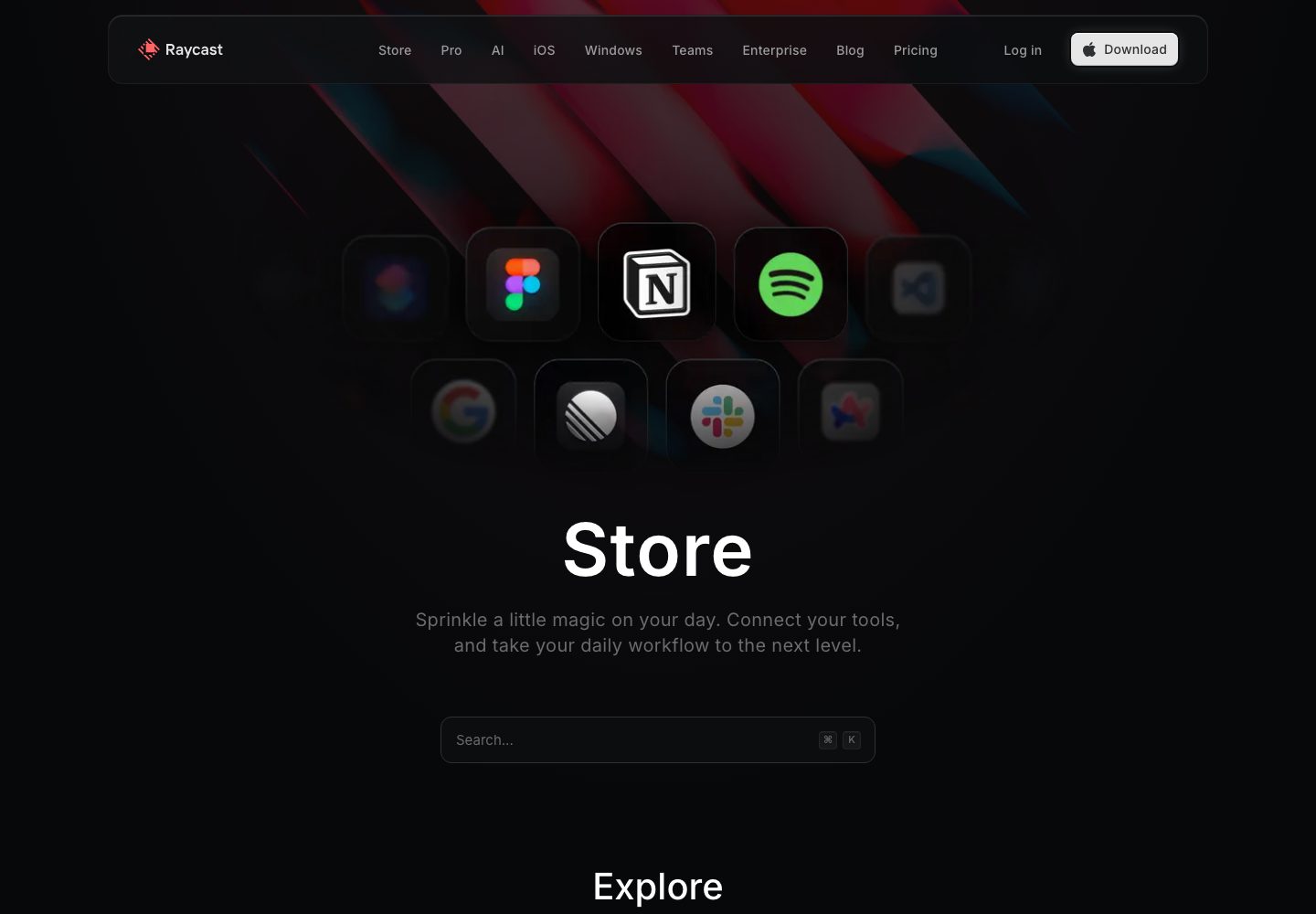 Raycast Store
