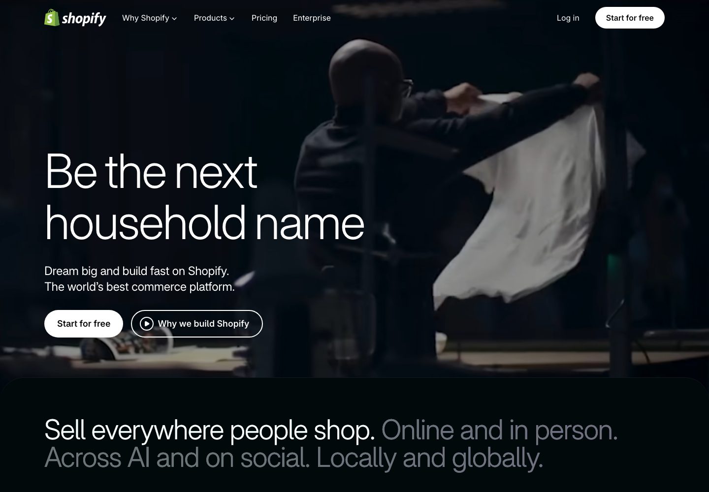 Shopify Homepage