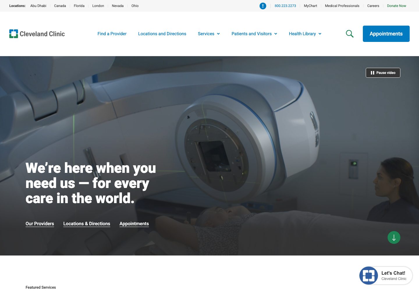 Cleveland Clinic Homepage