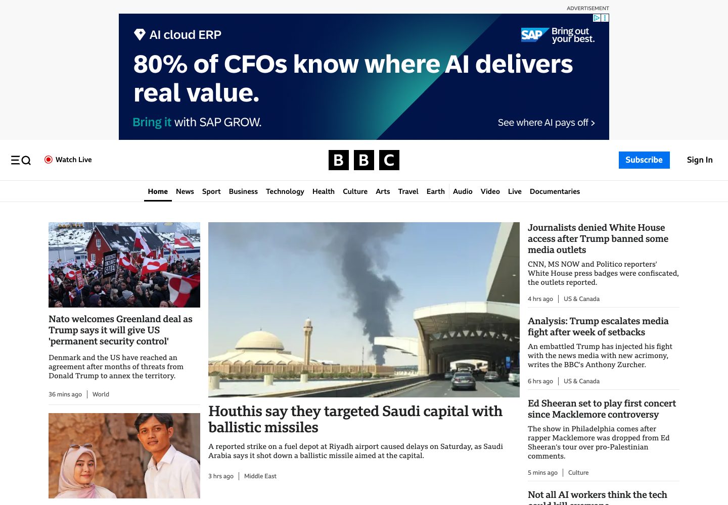 BBC Homepage