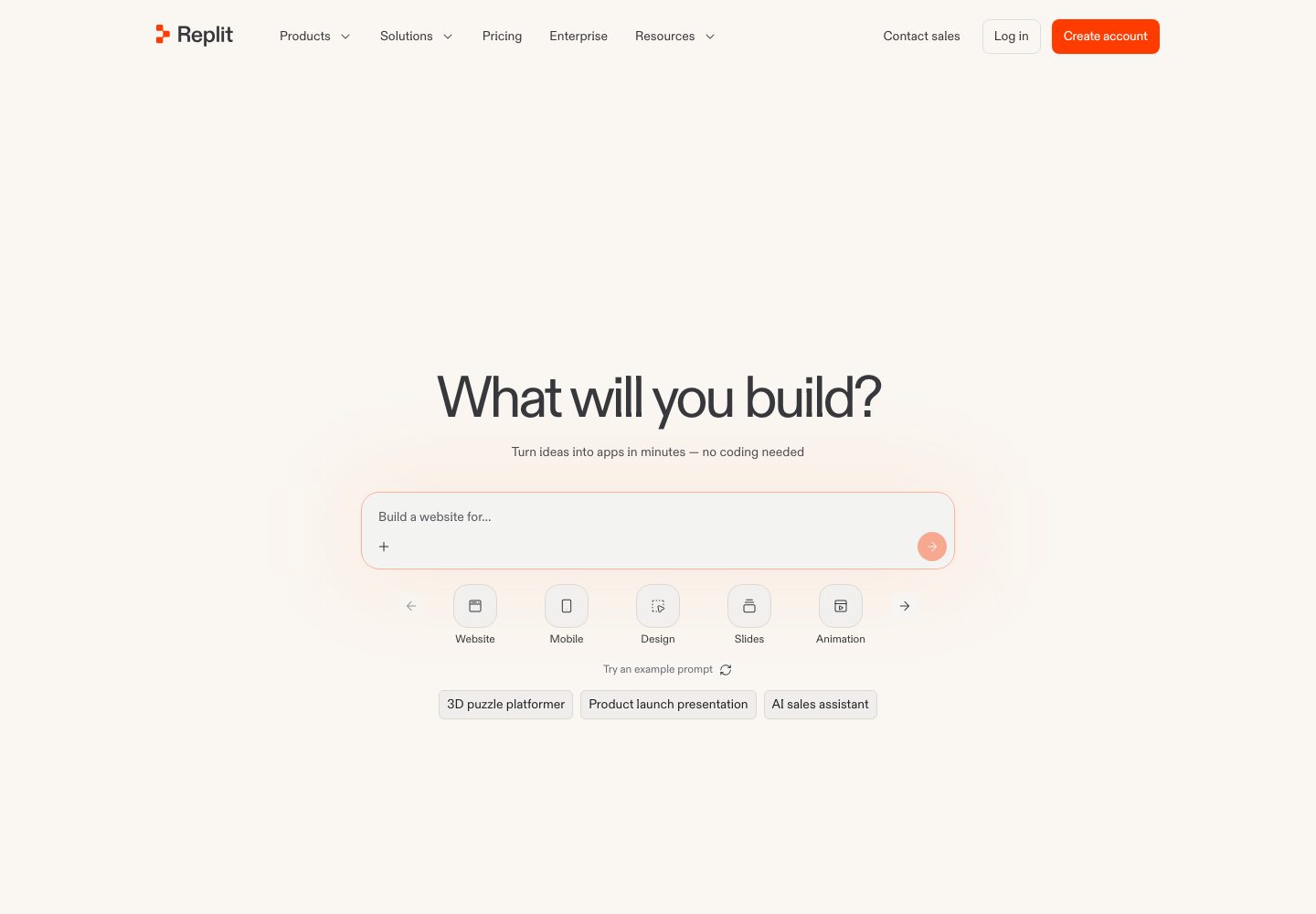 Replit Homepage