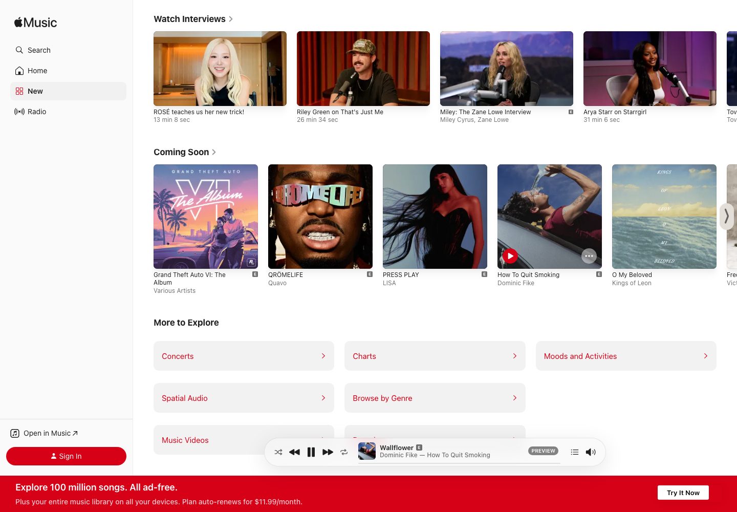 Apple Music Home