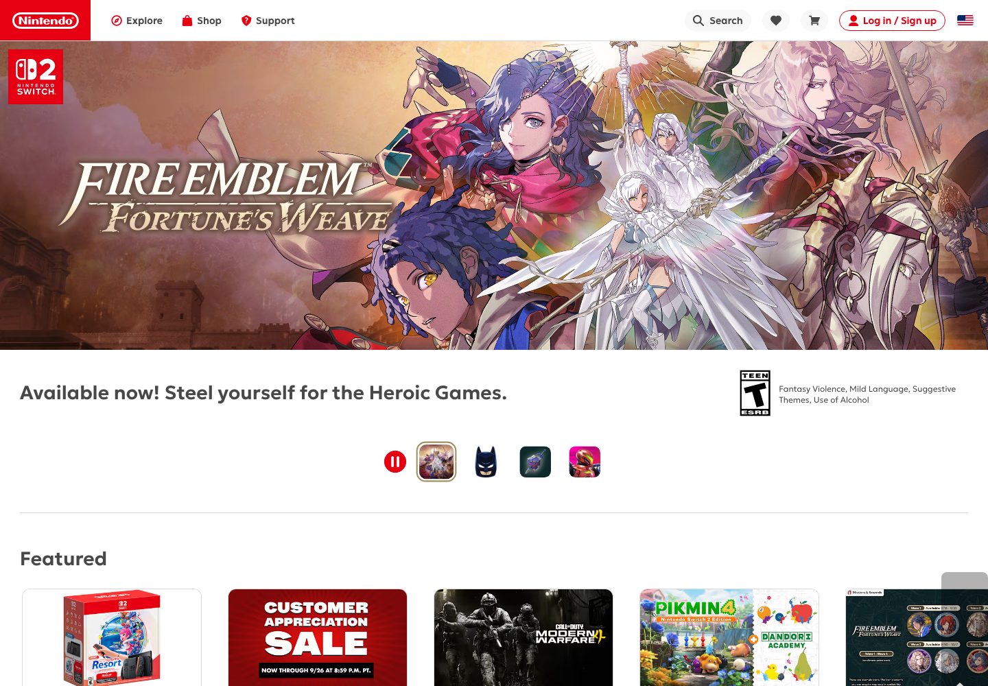 Nintendo Homepage