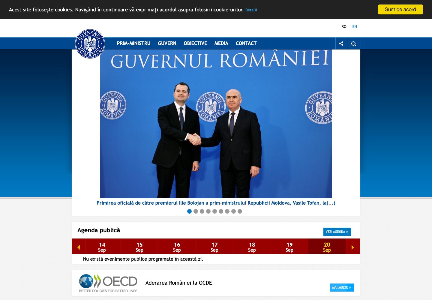 Romania Government Homepage