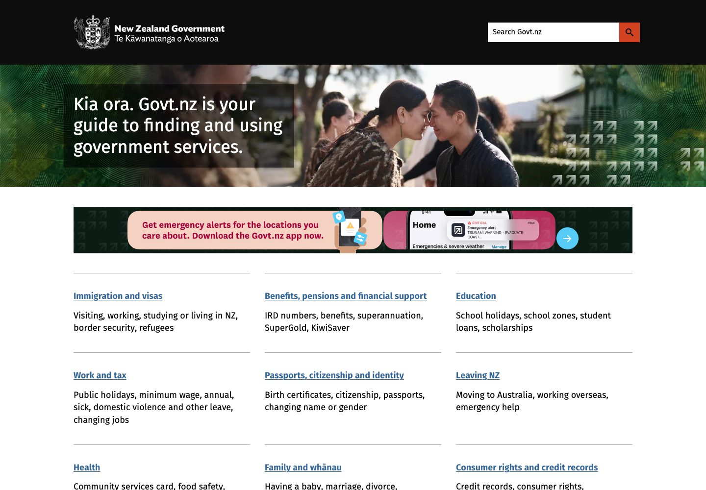 New Zealand Government Homepage
