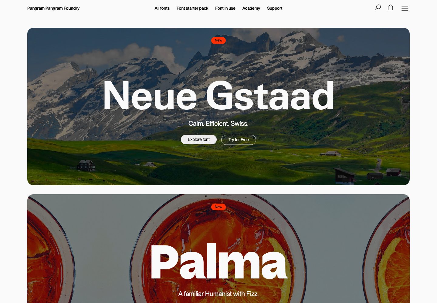 Pangram Pangram Foundry Fonts Showcase