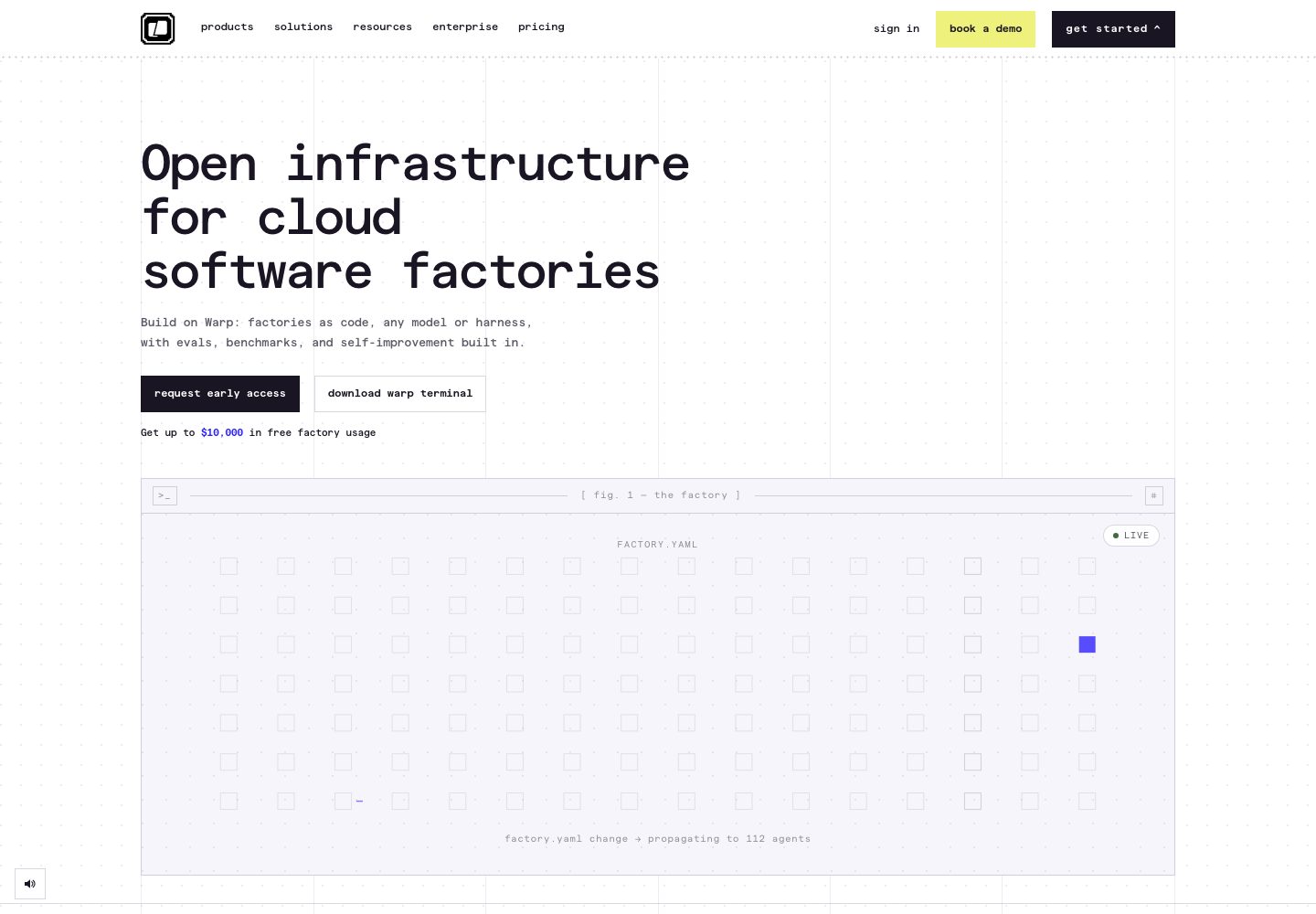 Warp Homepage