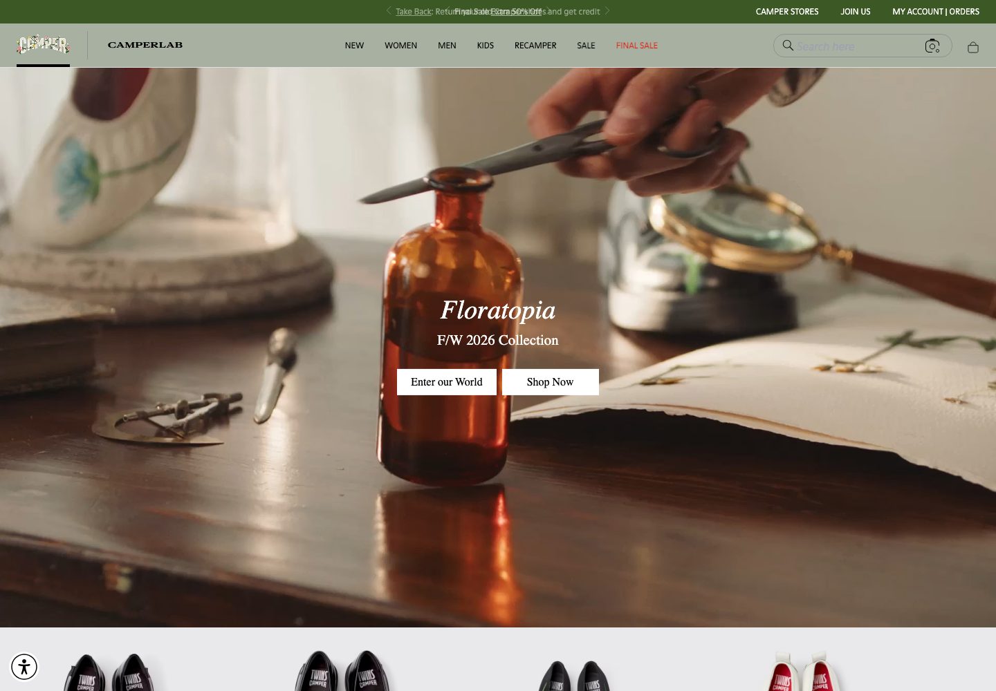 Camper Homepage