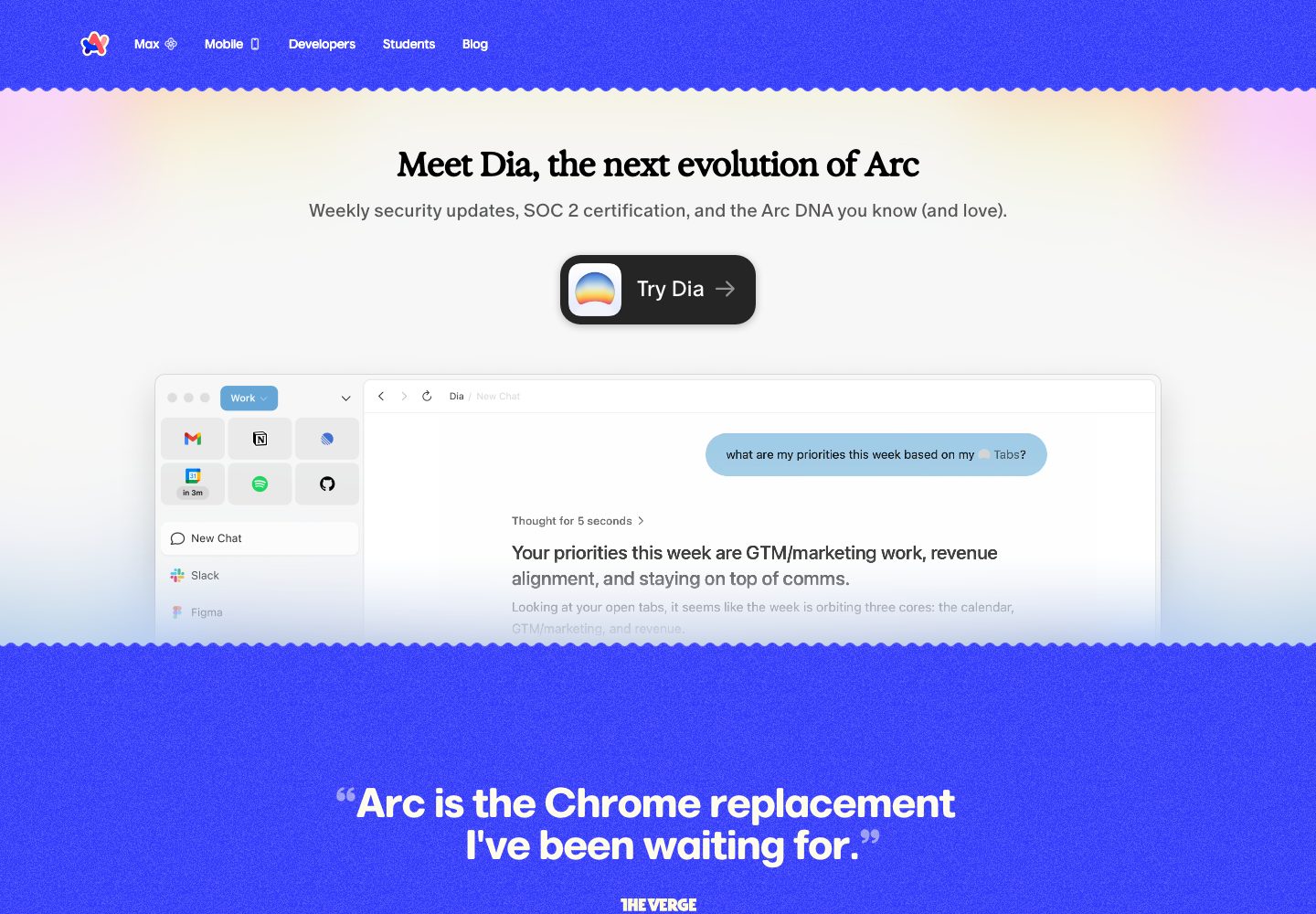 Arc Homepage