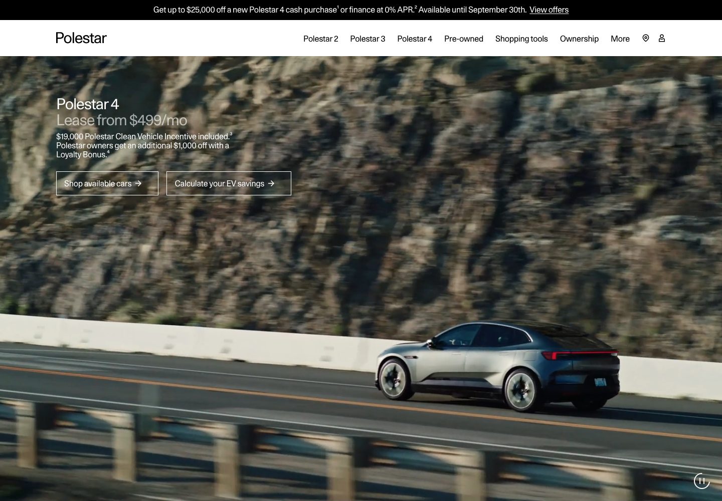 Polestar Homepage