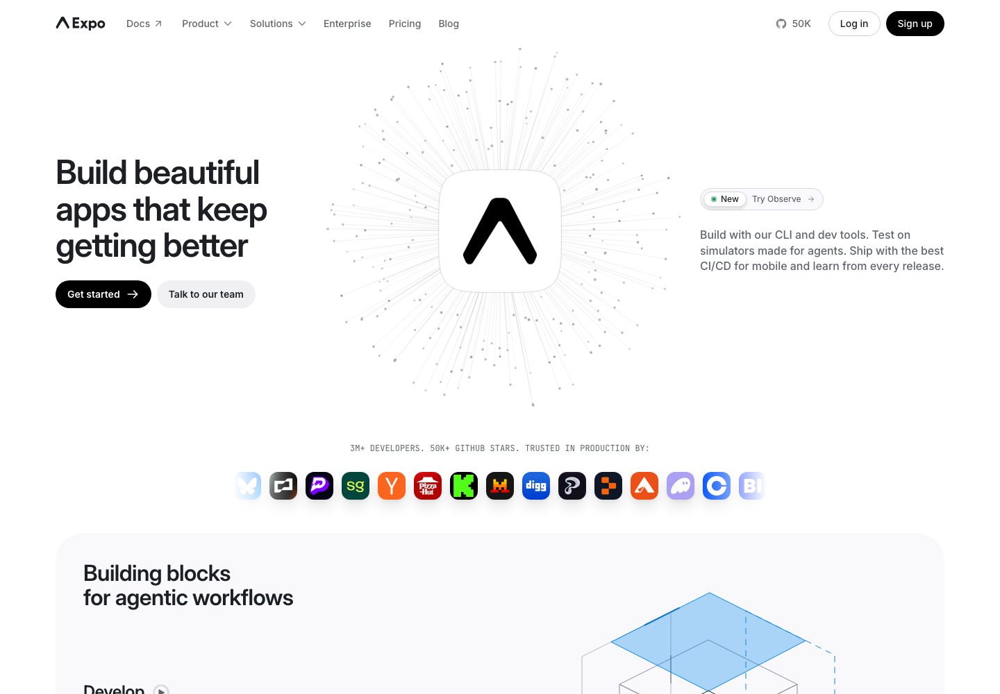 Expo Homepage
