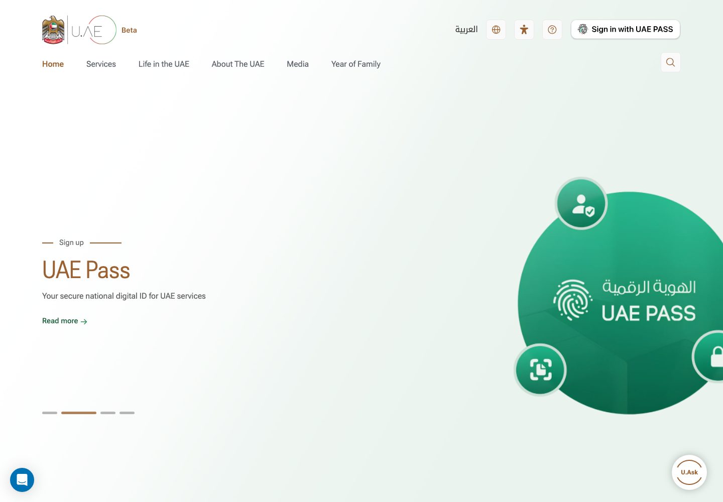 UAE Government Homepage