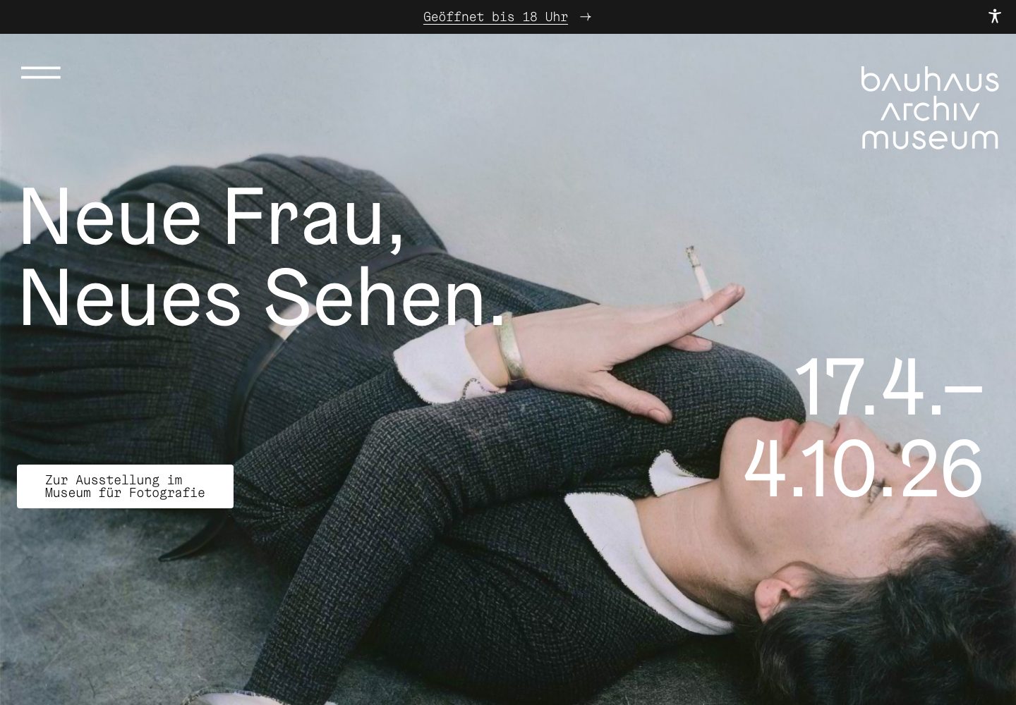Bauhaus Archiv Homepage