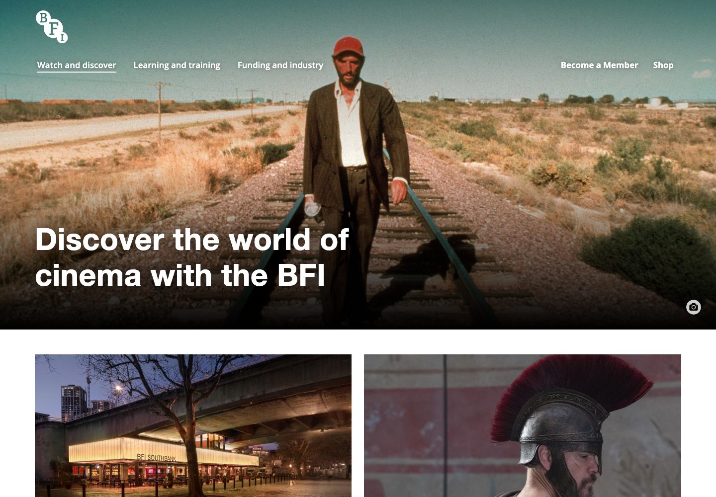 BFI Homepage