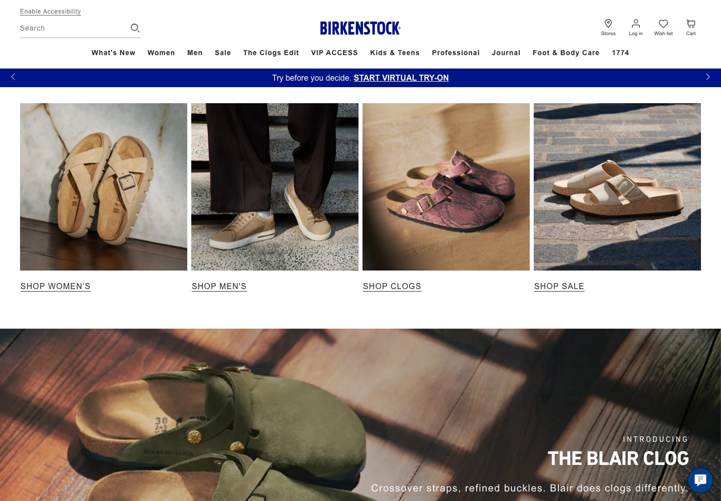 Birkenstock Homepage