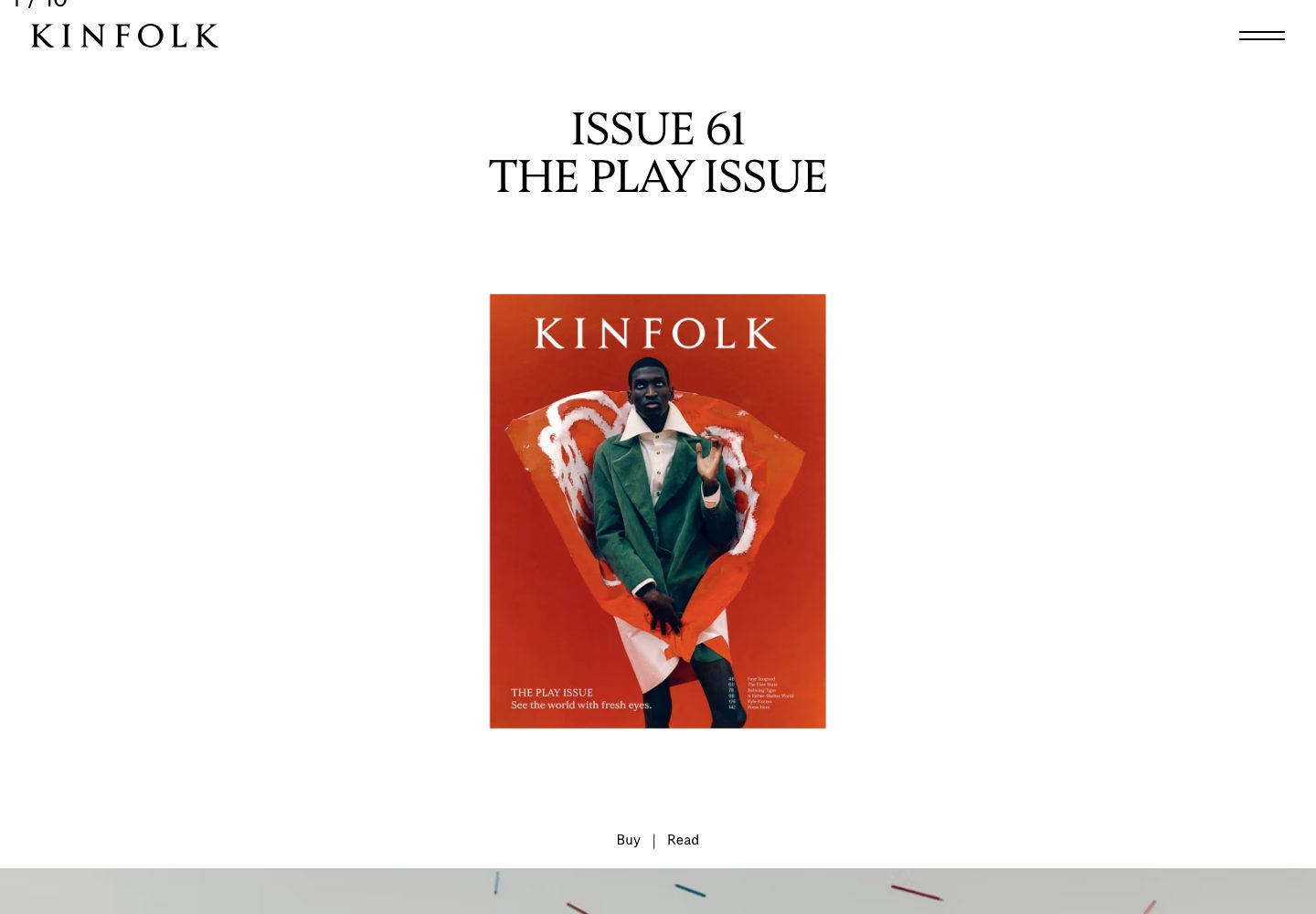 Kinfolk Homepage