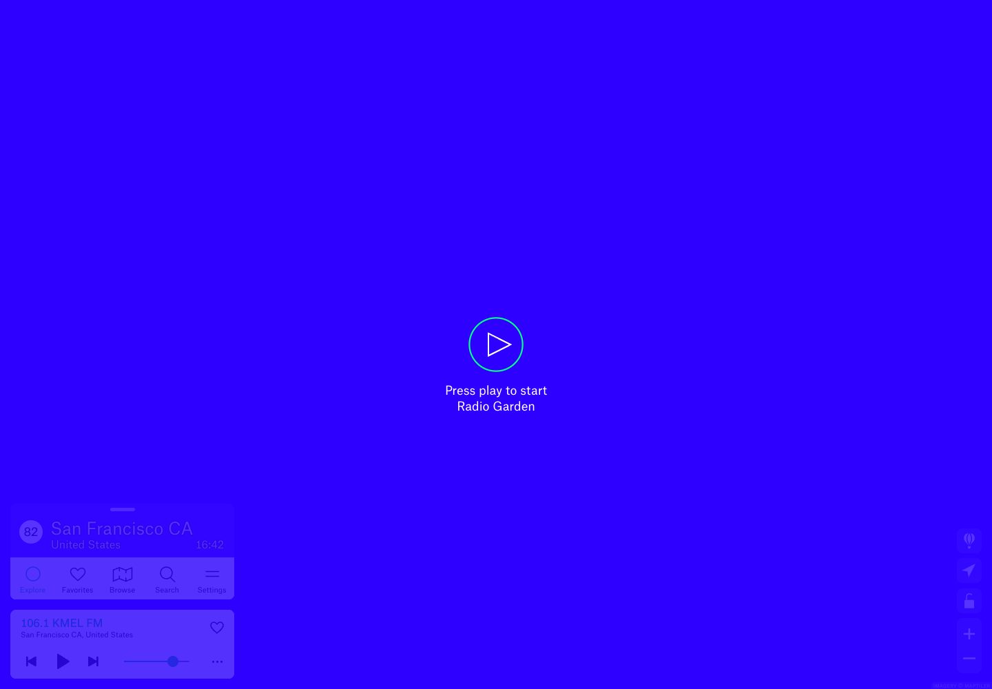 Radio Garden Homepage