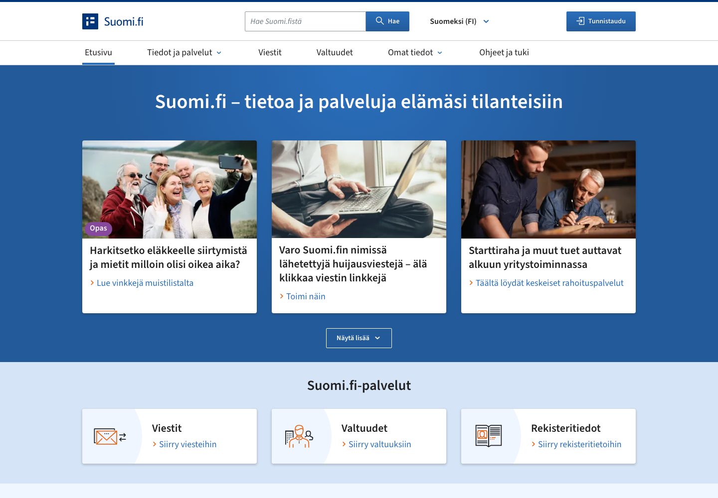 Finland Suomi Homepage