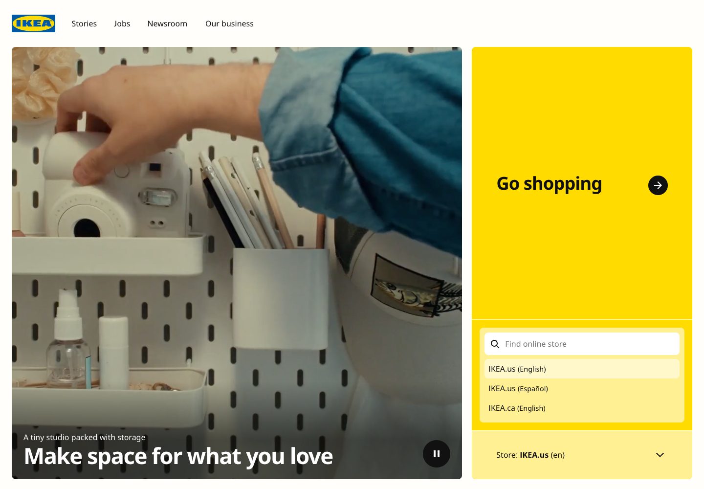 IKEA Homepage