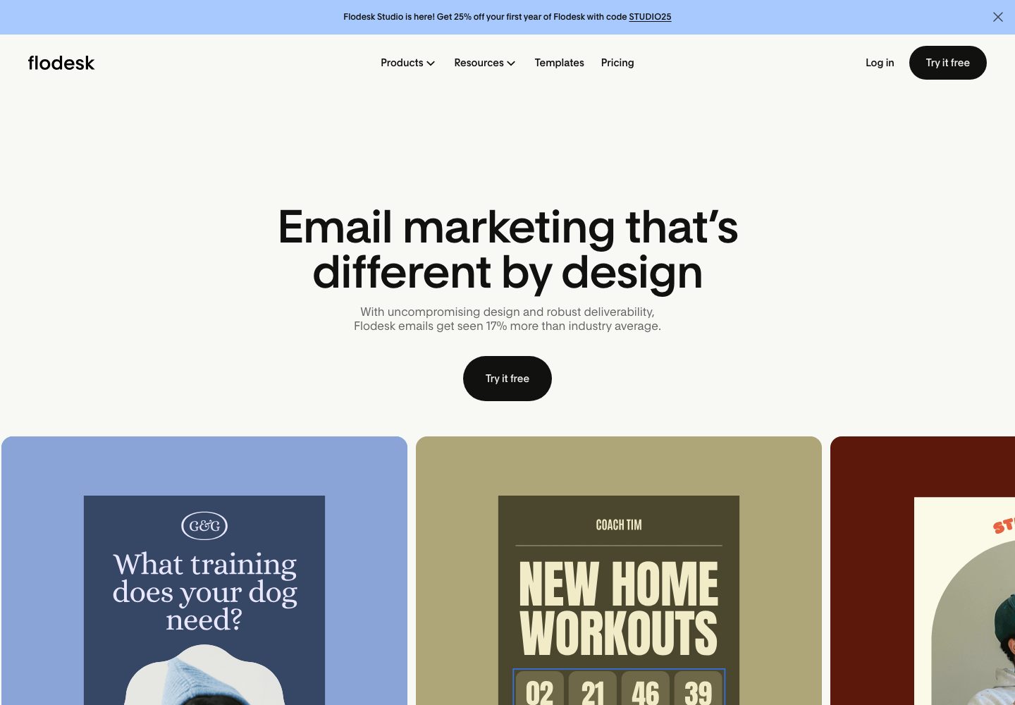 Flodesk Homepage