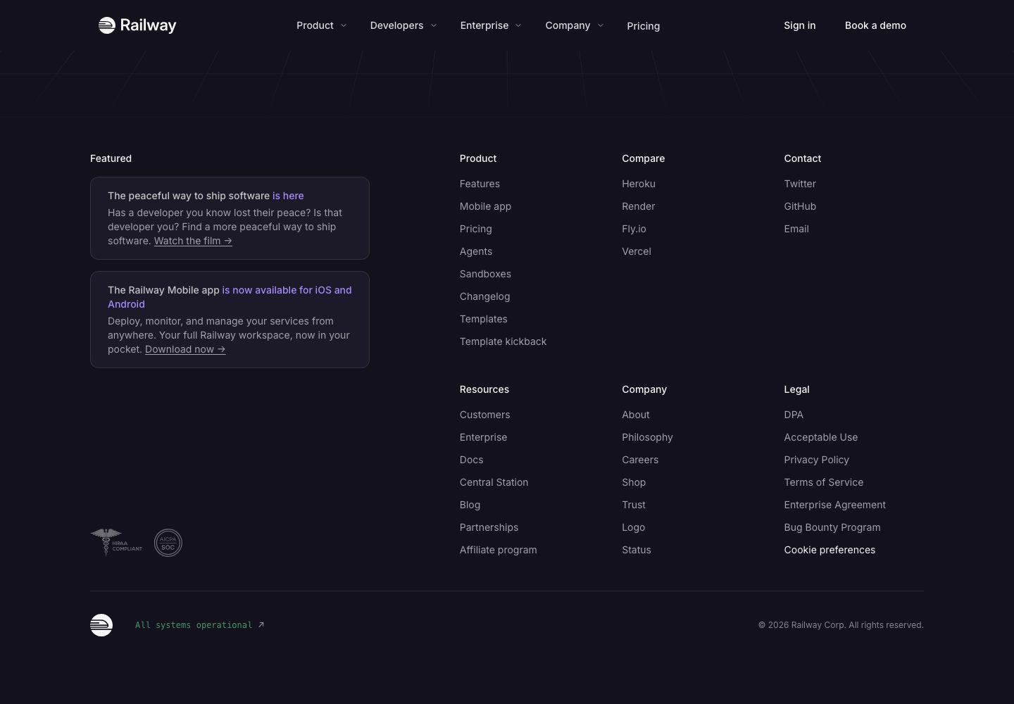 Railway Homepage