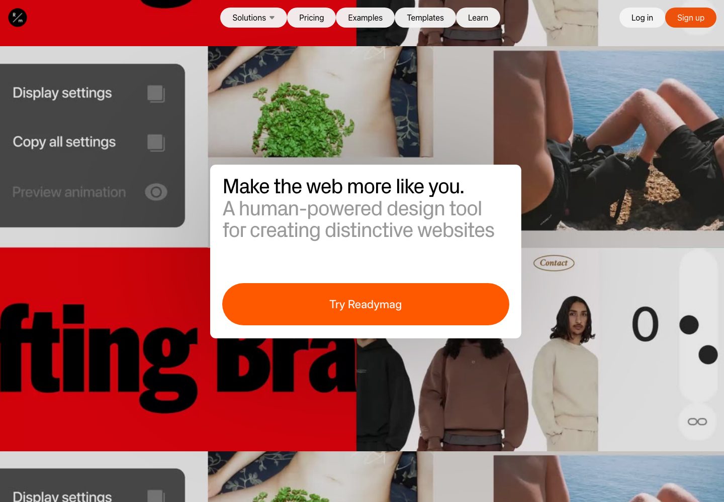 Readymag Homepage