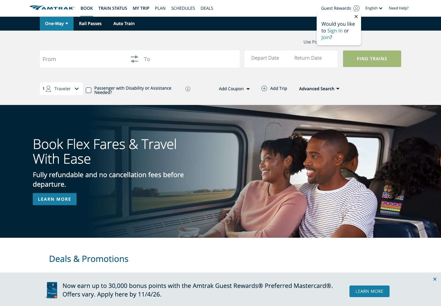 Amtrak Homepage Amtrak Booking Homepage
