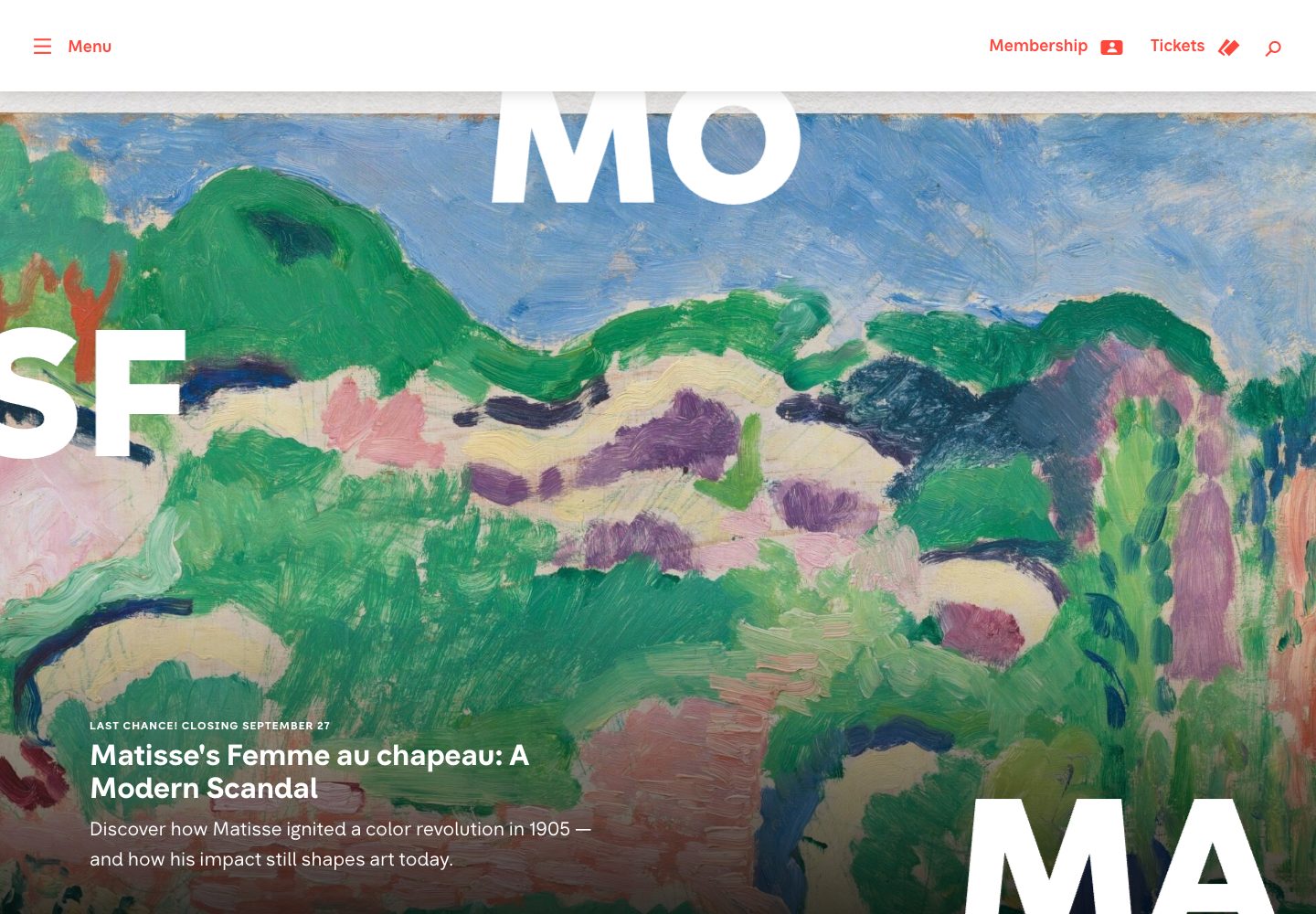 SFMOMA Homepage