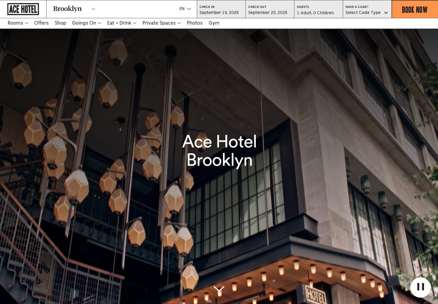 Ace Hotel Brooklyn Homepage