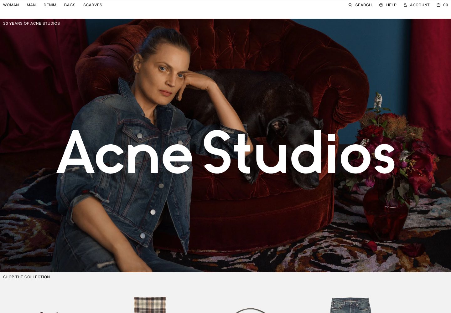 Acne Studios Landing