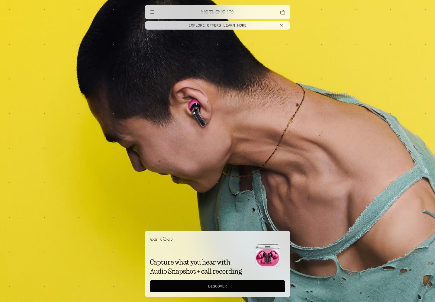 Nothing Homepage