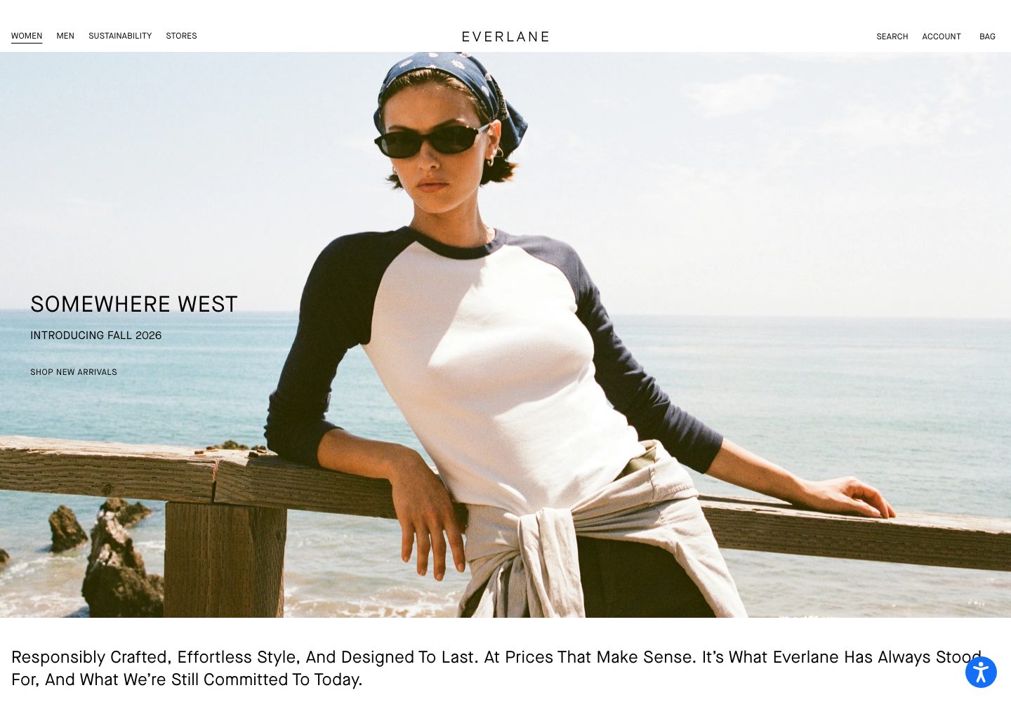 Everlane Homepage