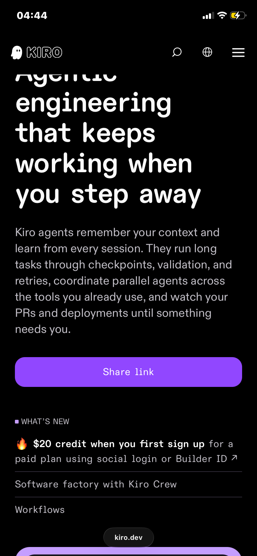 Kiro Agent Engineering