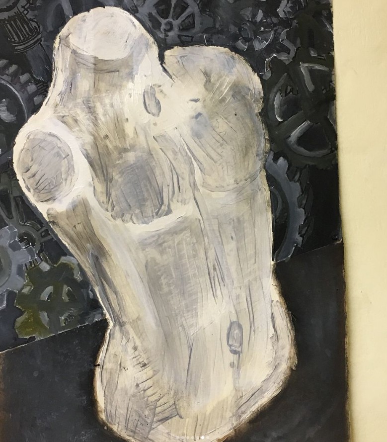 Abstract Torso Painting