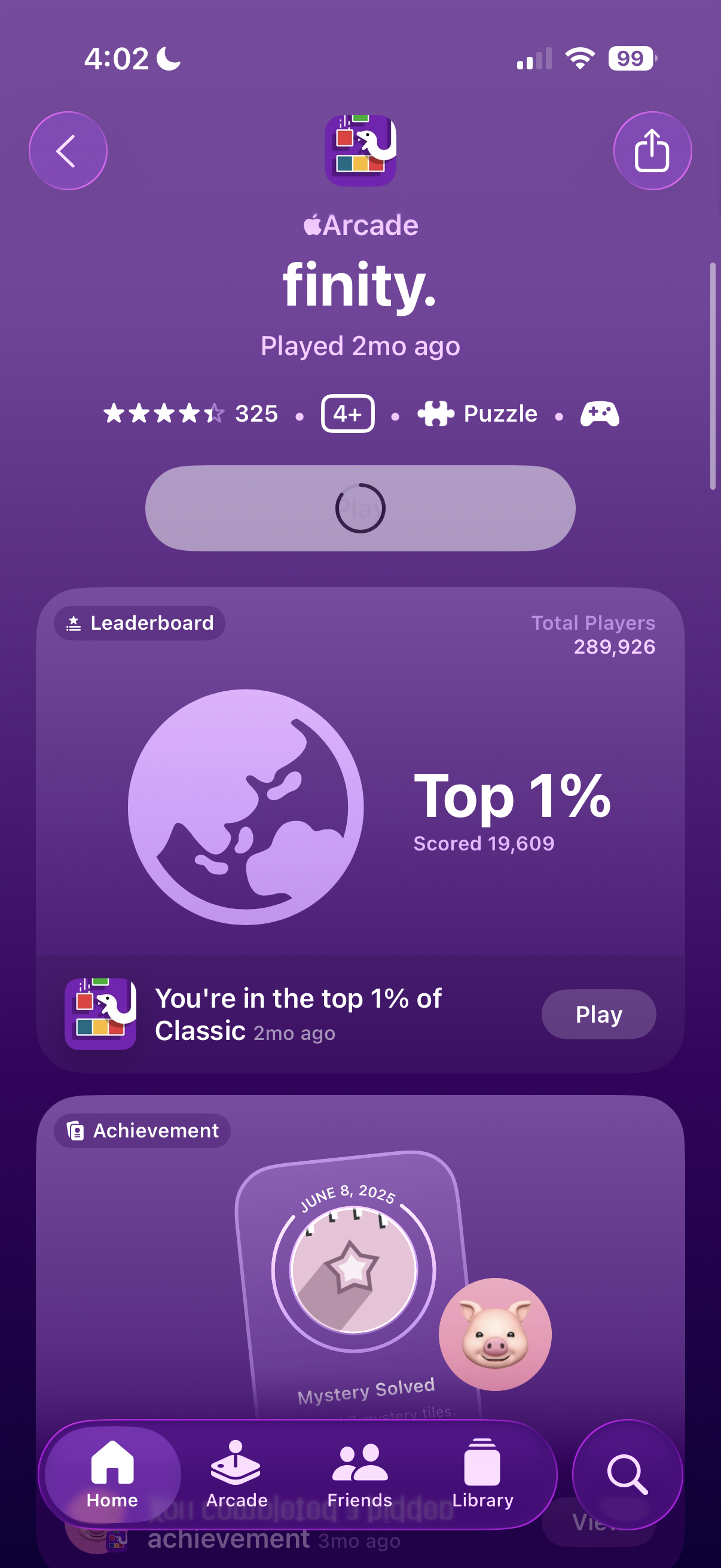 Finity Arcade Dashboard